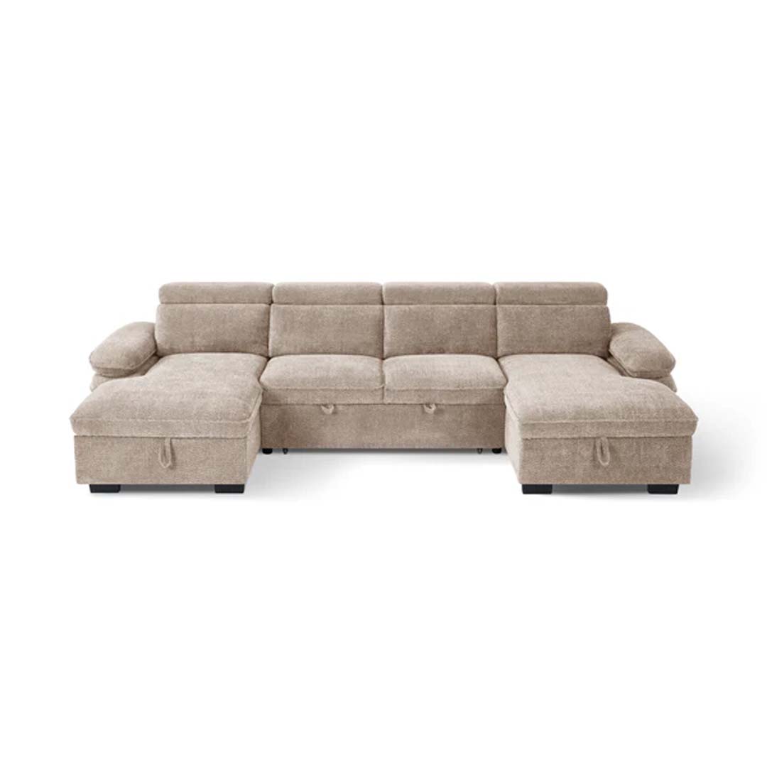 Billie Large U Shaped Sofa Bed with Lift Up Storage