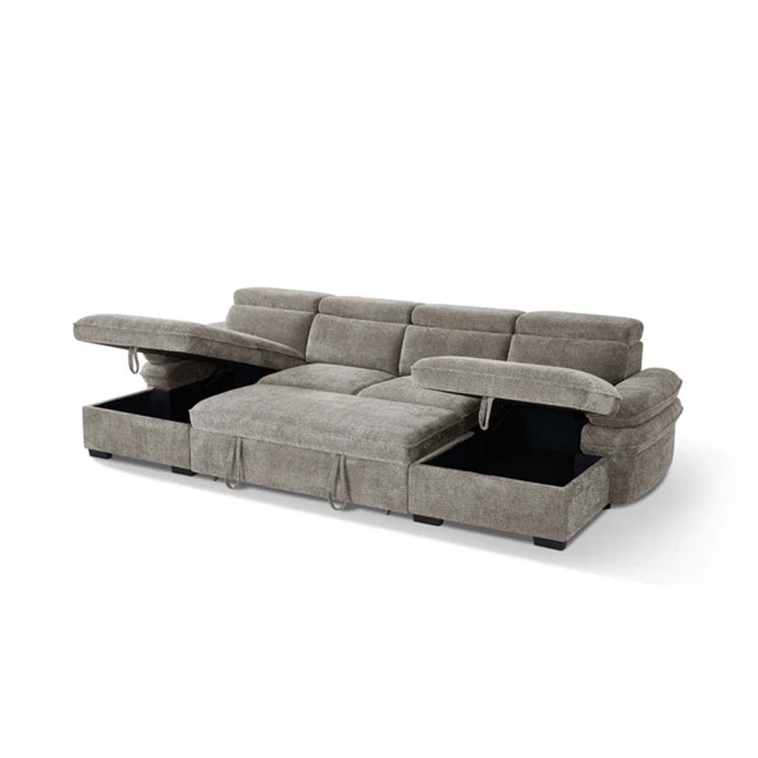 Billie Large U Shaped Sofa Bed with Lift Up Storage