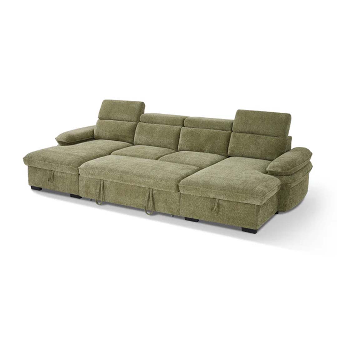 Billie Large U Shaped Sofa Bed with Lift Up Storage
