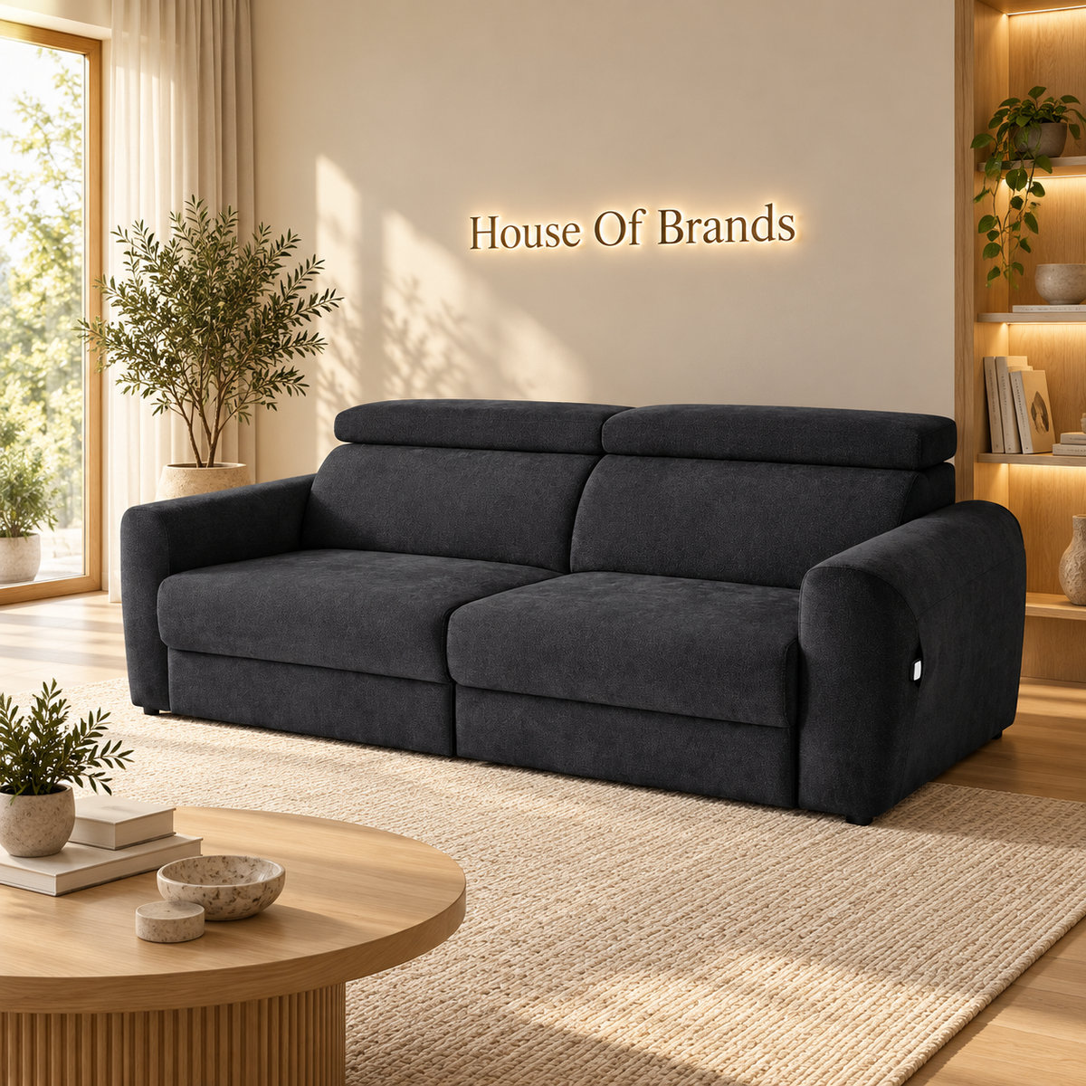 Dakota Black Electric Sofa Bed