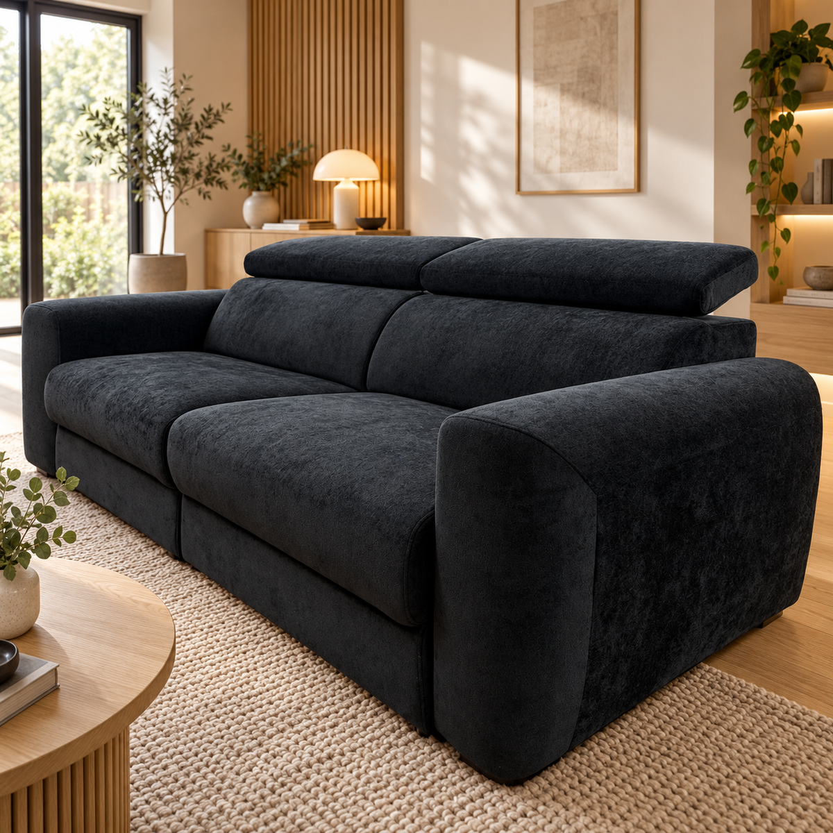 Dakota Black Electric Sofa Bed