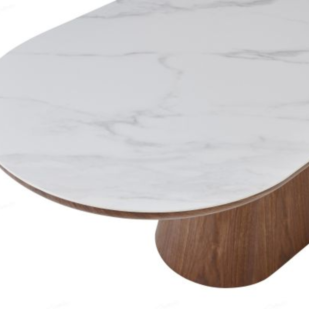 Blanca 200cm Dining Set with Zaria Taupe Chairs