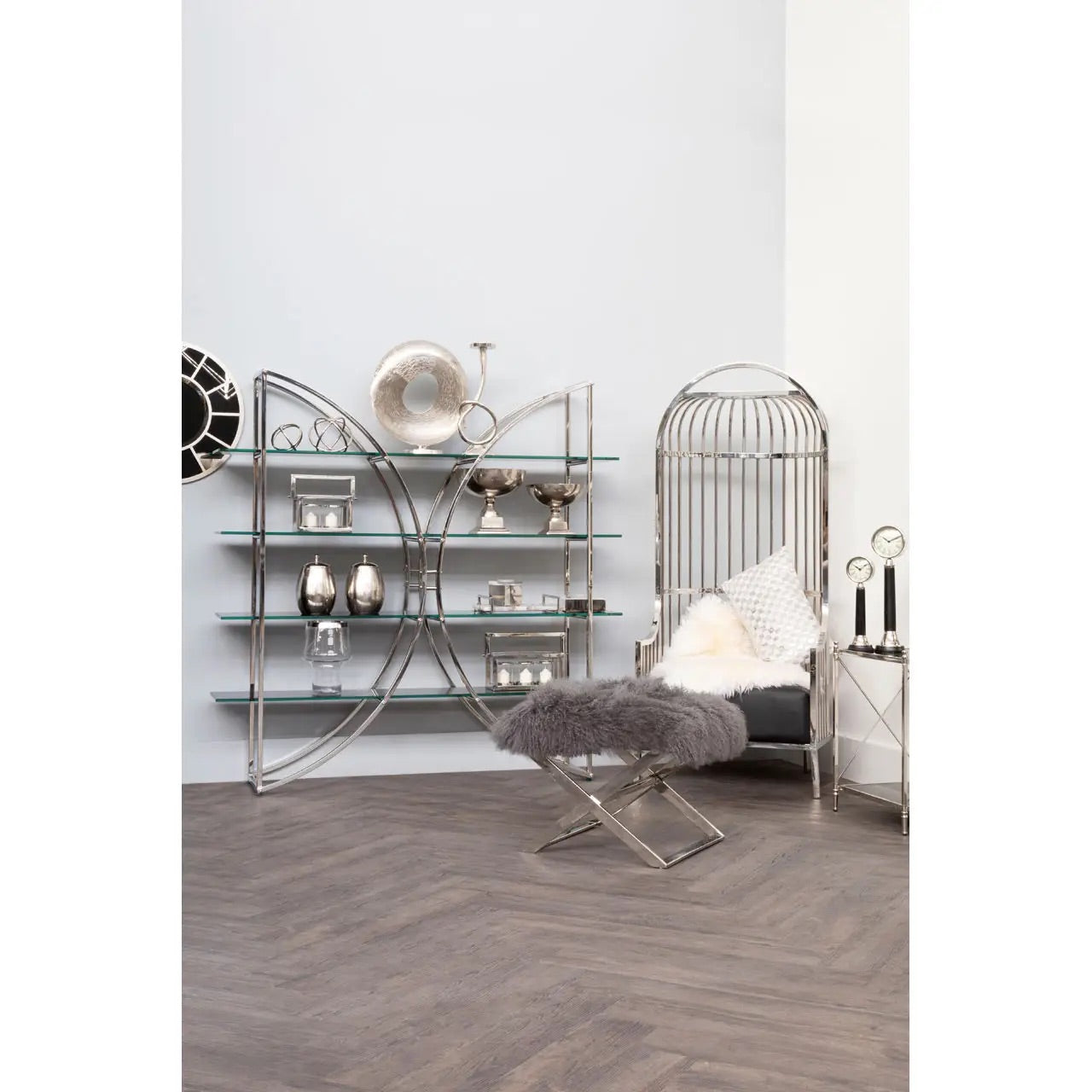 Vogue Curved Design Shelf Unit
