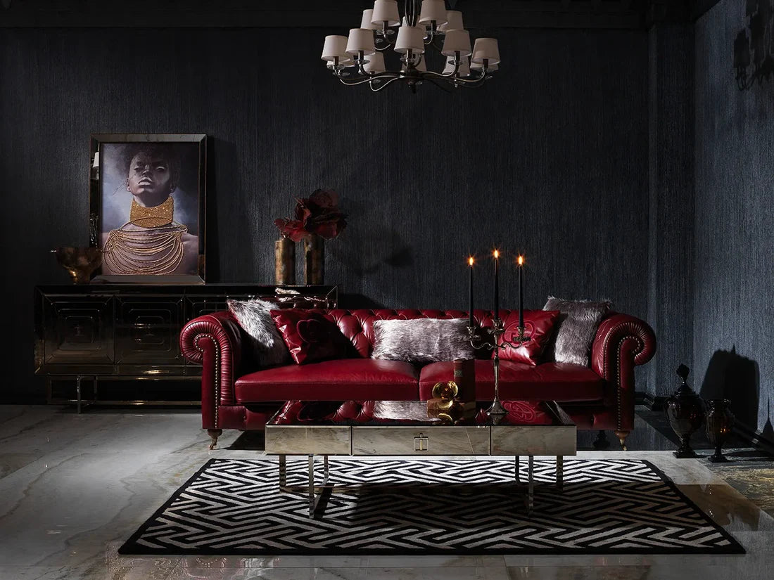 Castello Leather 3 Seater Sofa