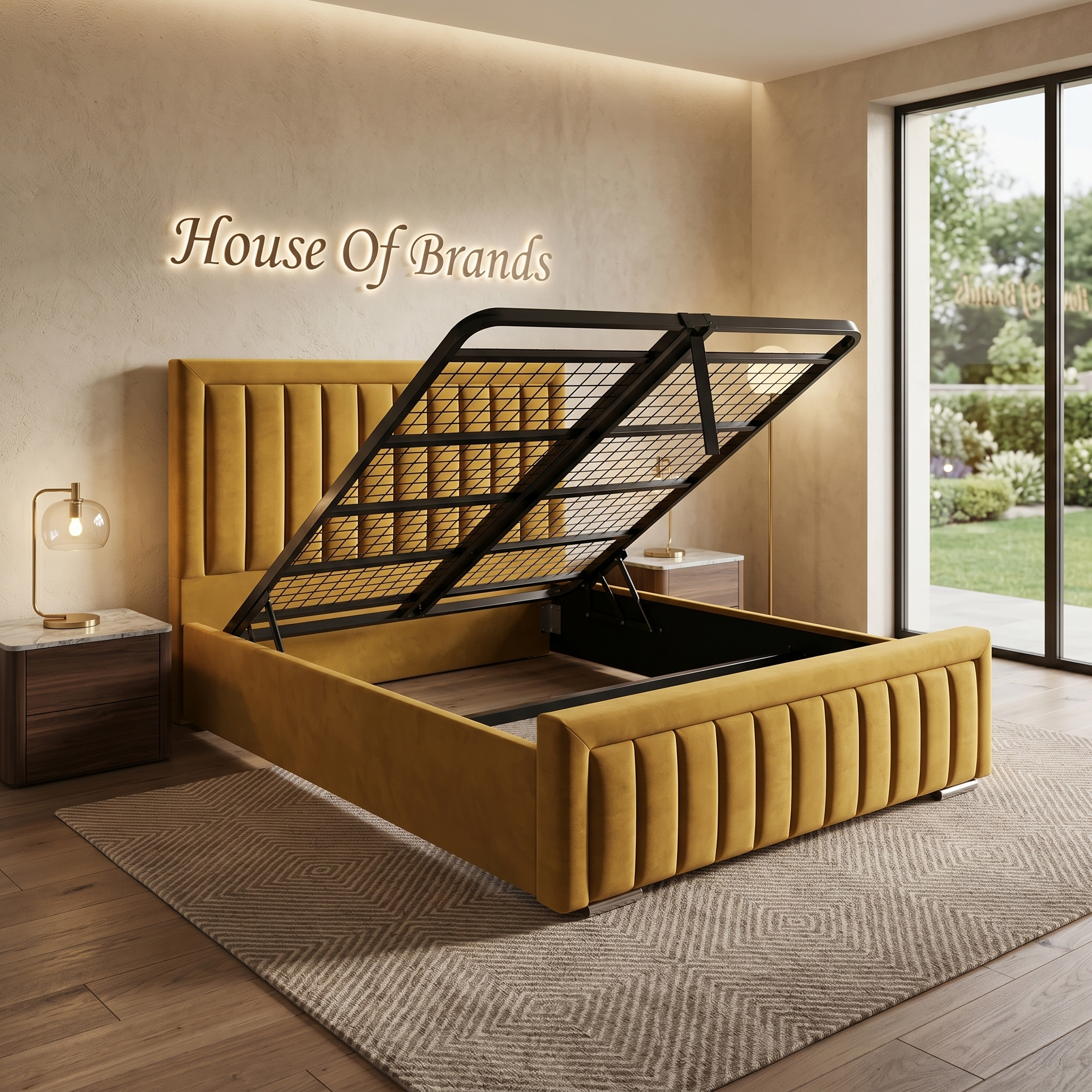 California Ottoman Storage Bed