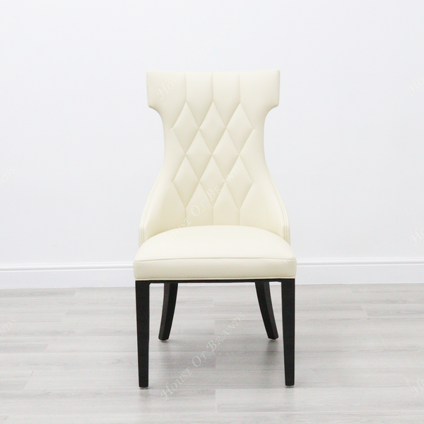 Mimi Cream Leather Chair