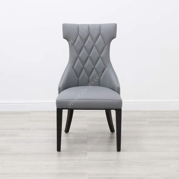 Mimi Grey Leather Chair