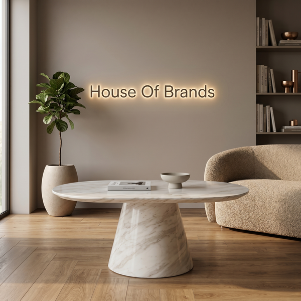 Cannes White Marble Coffee Table