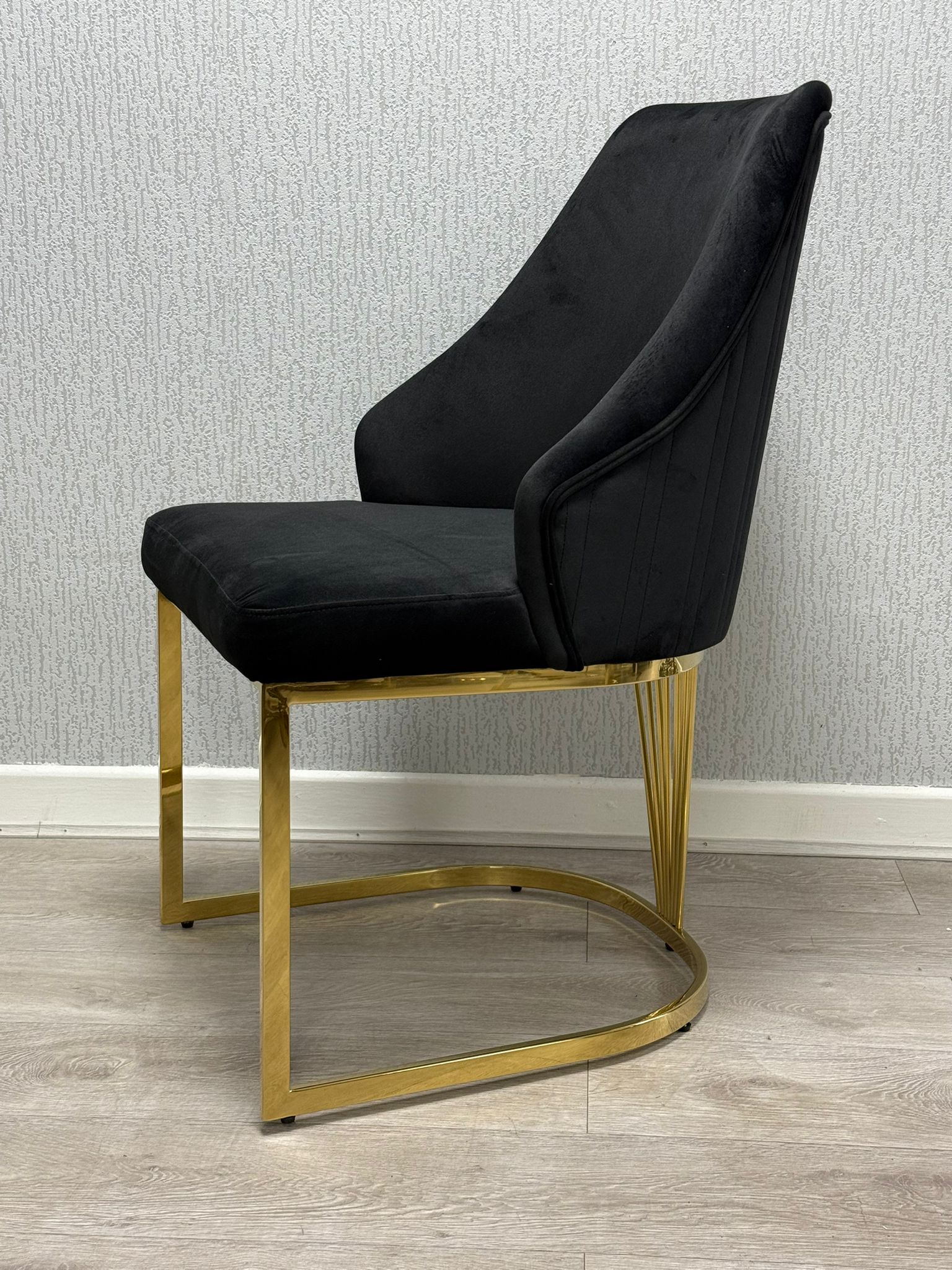 Carlton Black & Gold Dining Chair