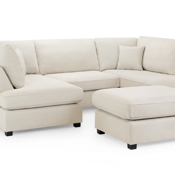 Carnaby Beige U Shape Corner Sofa