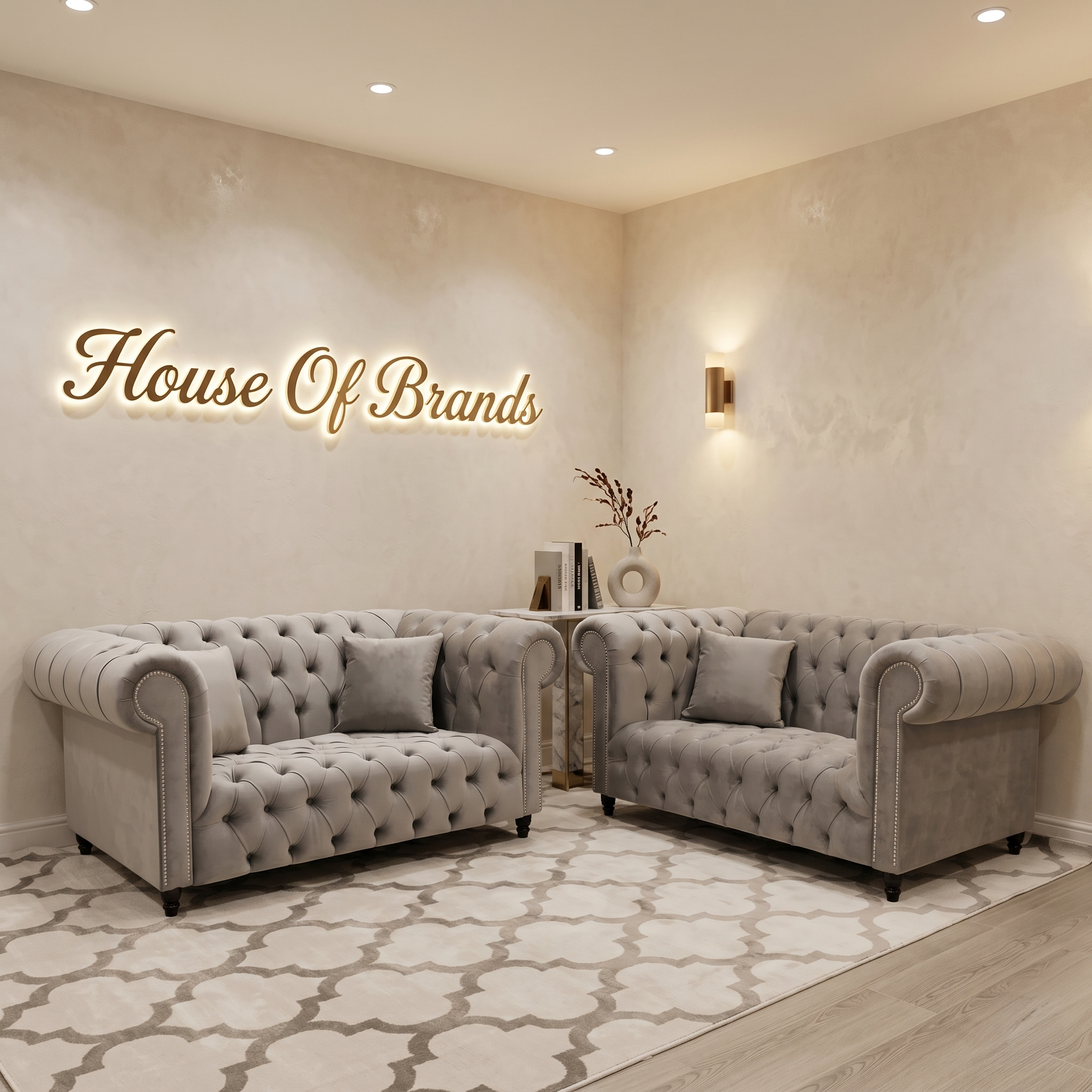Chesterfield Upholstered Seating Sofa