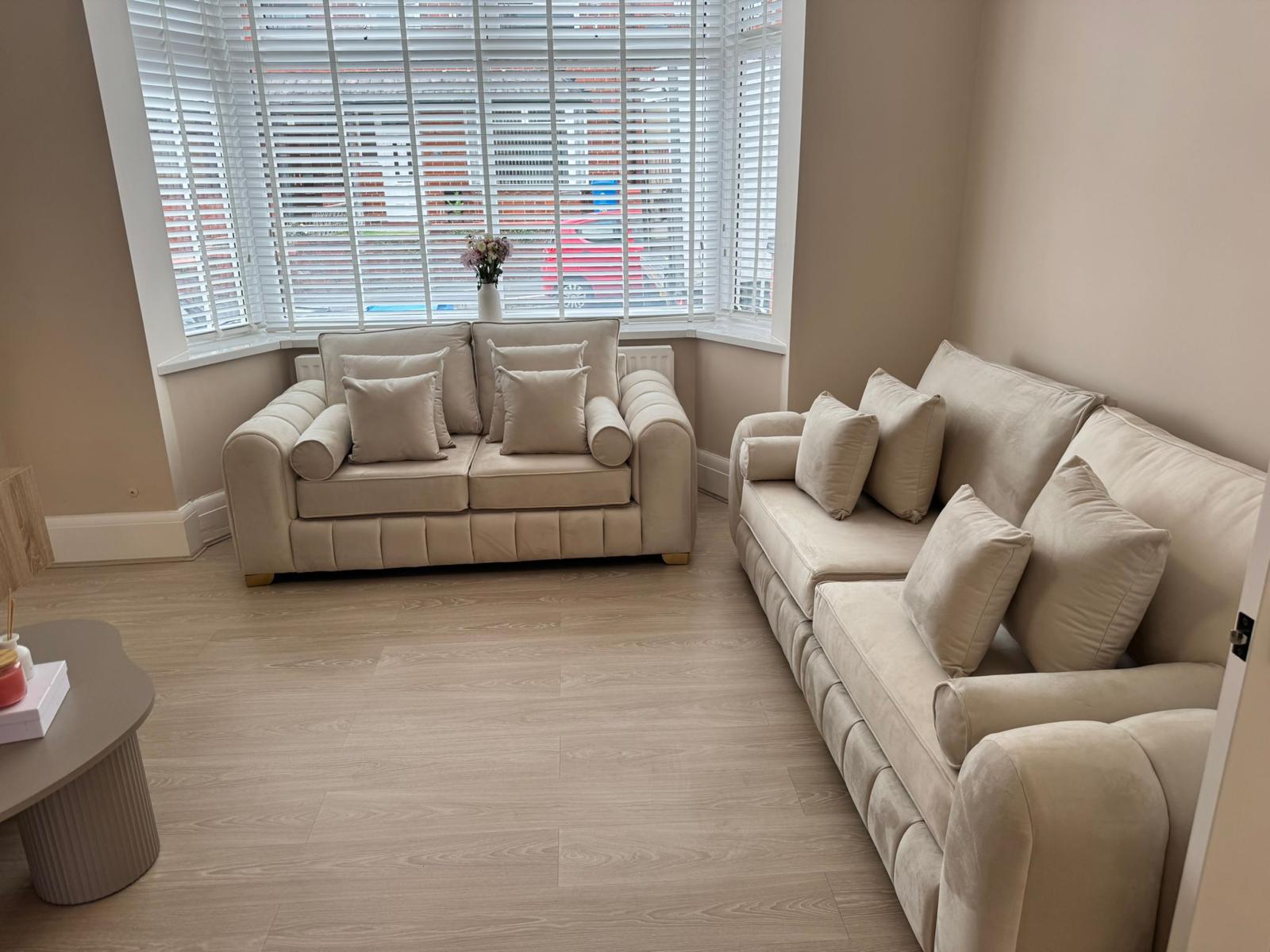 Cloud Haven Velvet Sofa