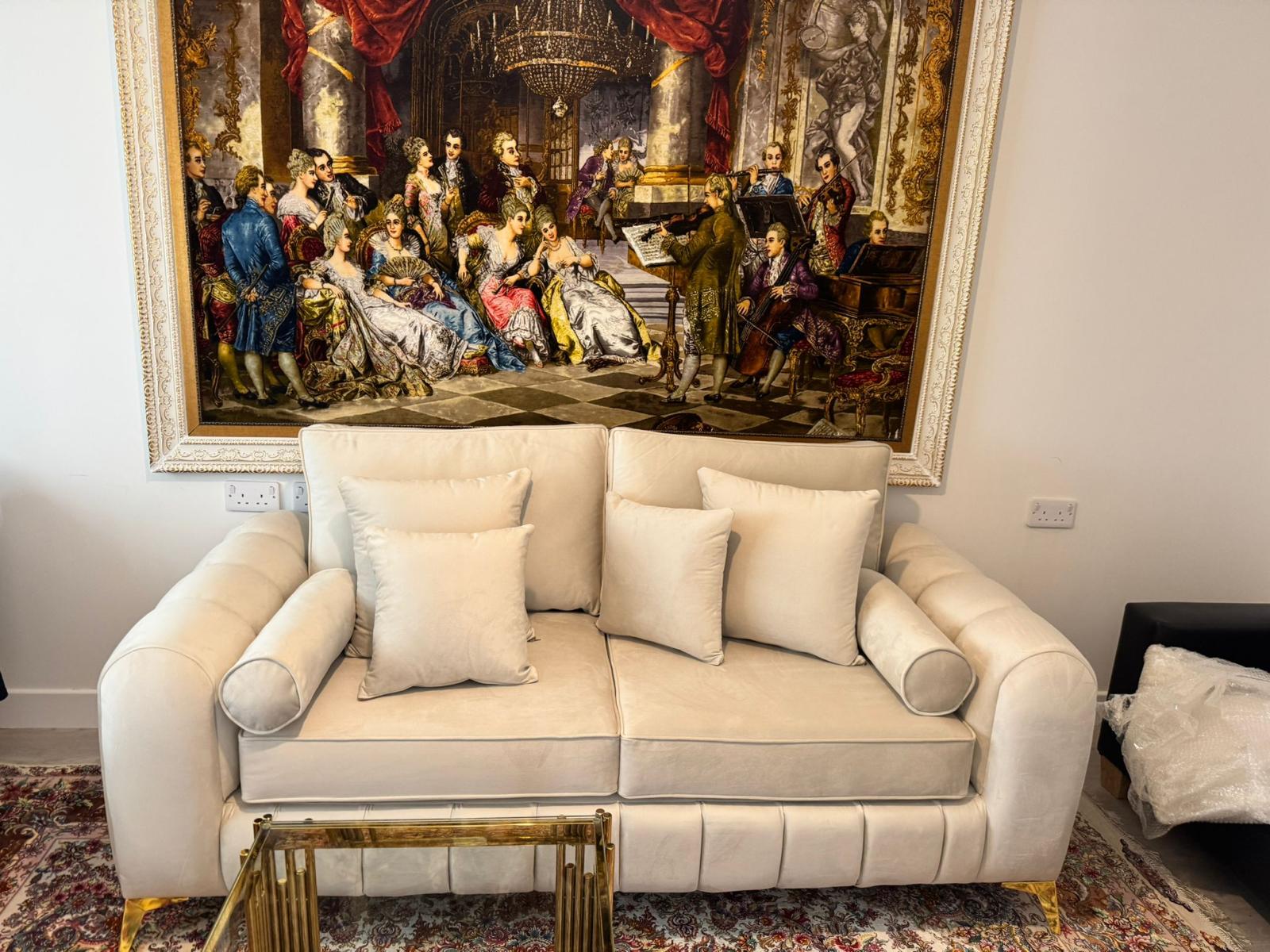 Cloud Haven Velvet Sofa