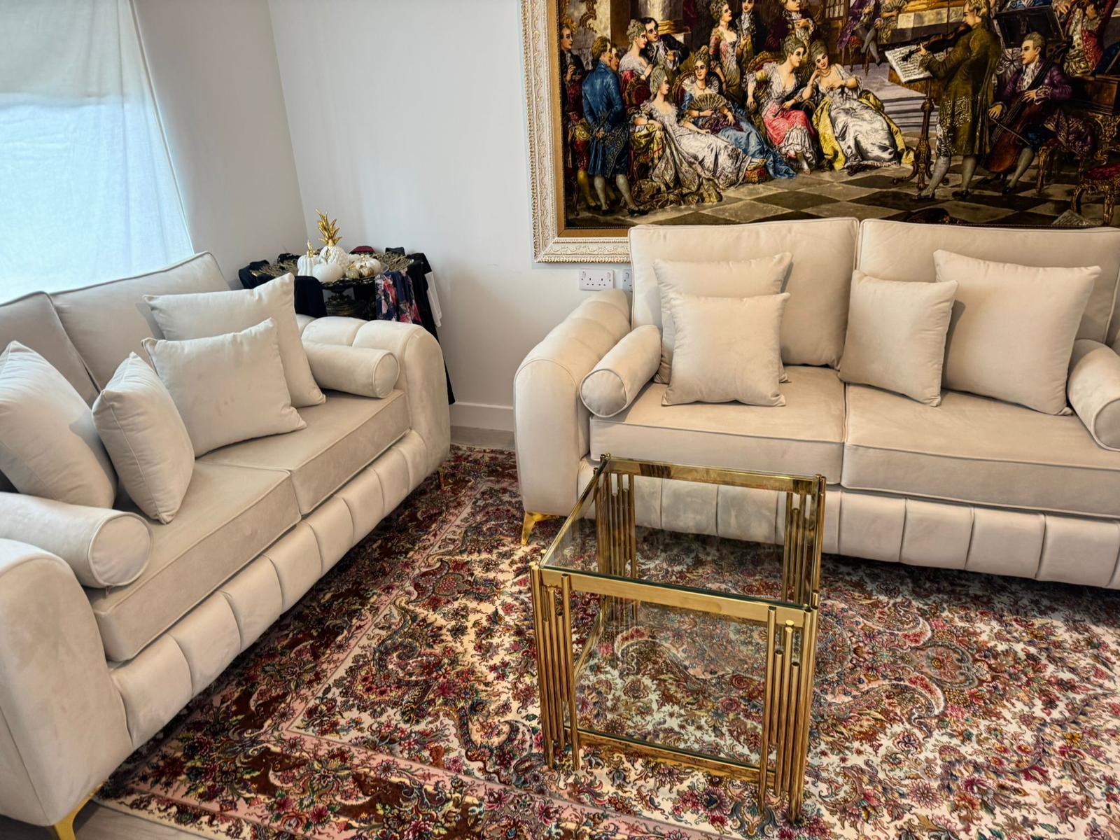 Cloud Haven Velvet Sofa