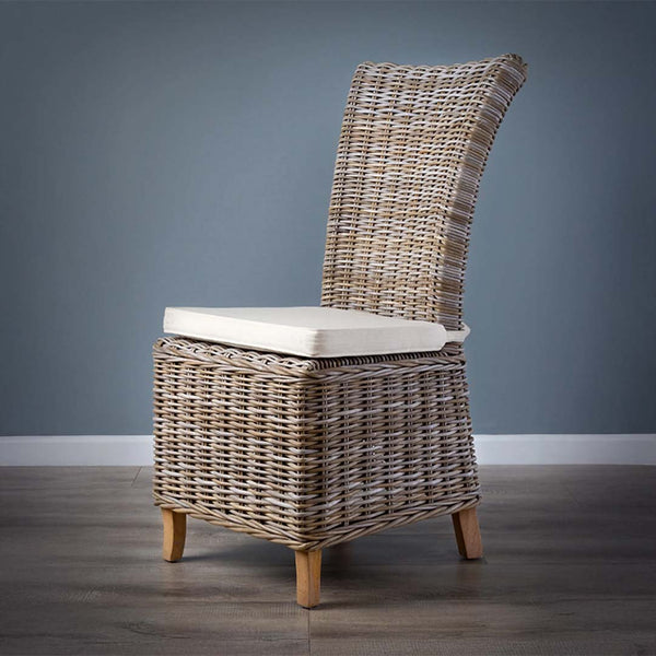 Elara High Back Rattan Garden Dining Chair