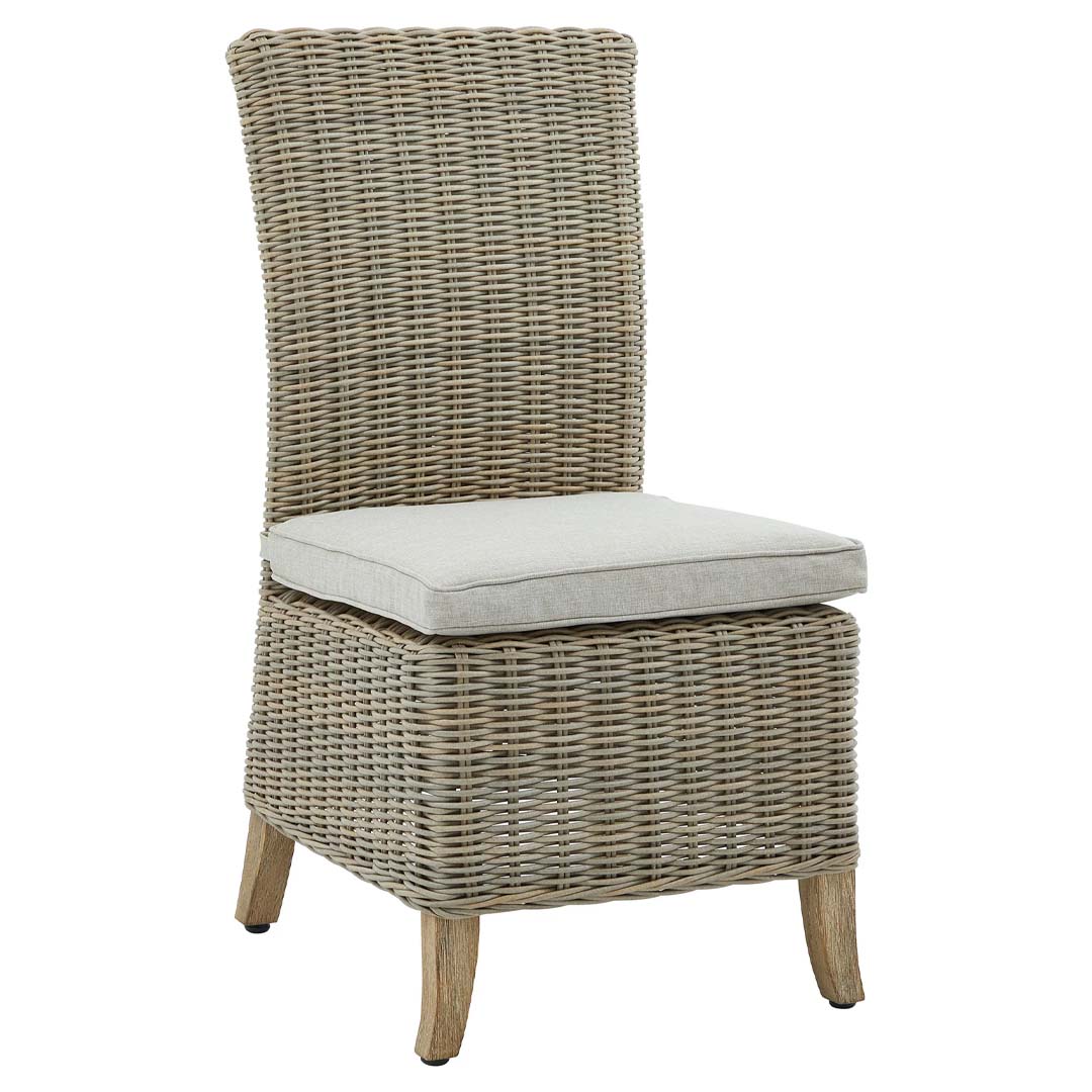 Elara High Back Rattan Garden Dining Chair