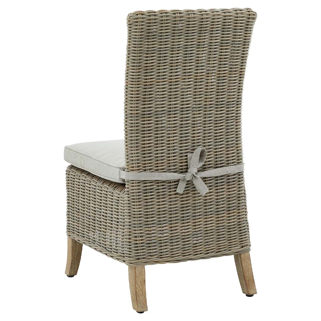 Elara High Back Rattan Garden Dining Chair