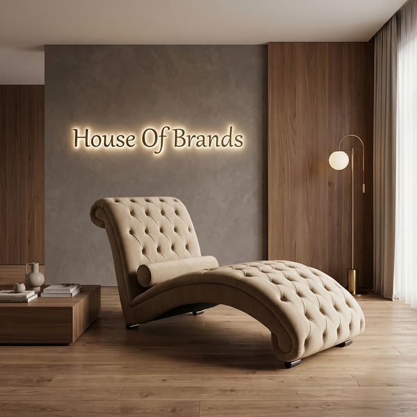 Elegance Chaise Lounge Velvet Chair