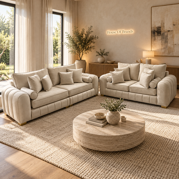 Cloud Haven Velvet Sofa