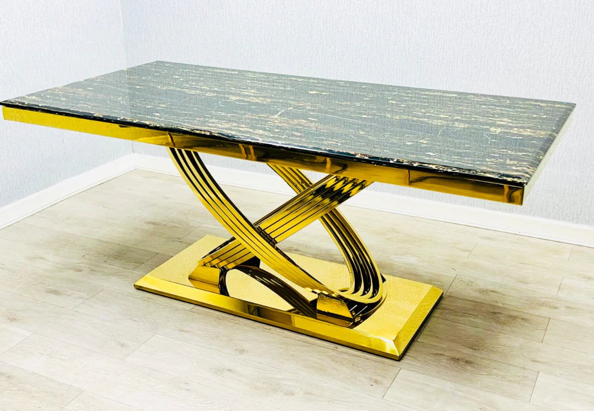 Elina Marble Gold Coffee Table