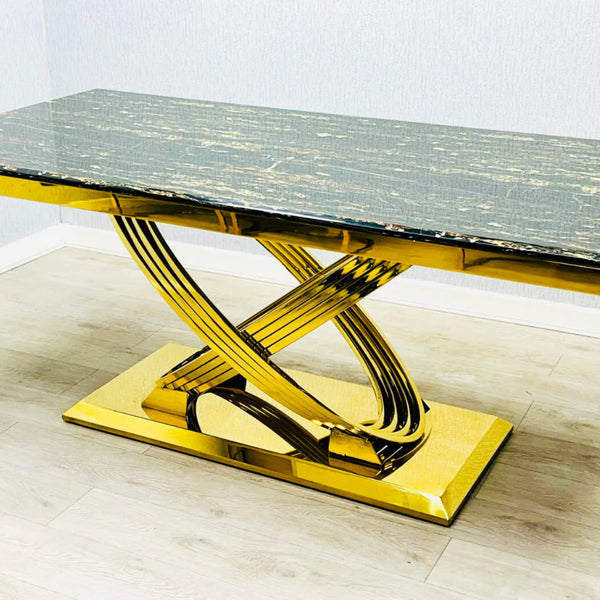 Elina Marble Gold Coffee Table
