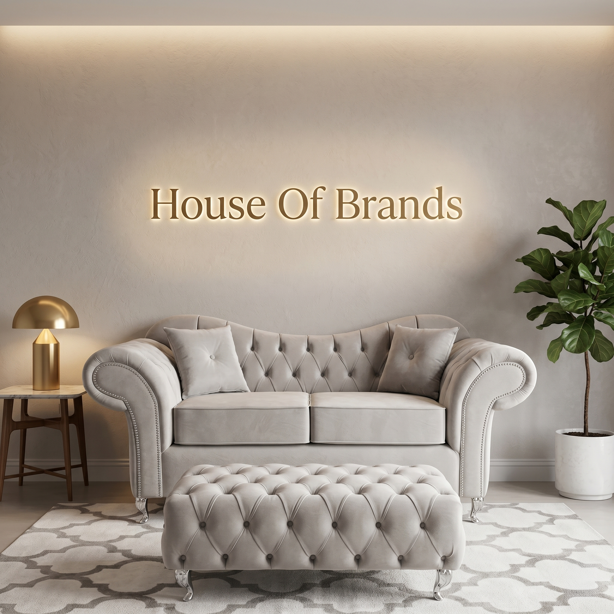 Estelle Cushion Seat Velvet Sofa