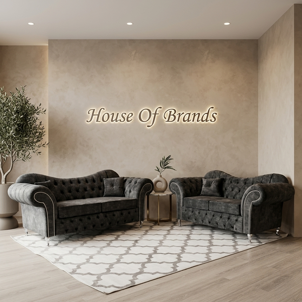 Estelle Marble Velvet Sofa