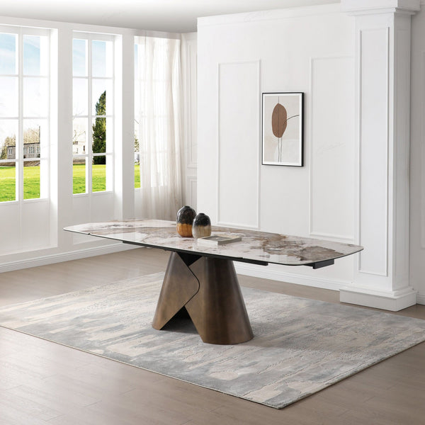 Siena 180-260cm Extending Italian Ceramic Dining Table