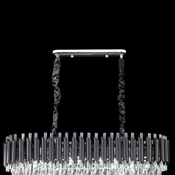 Silver Crystal Chandelier