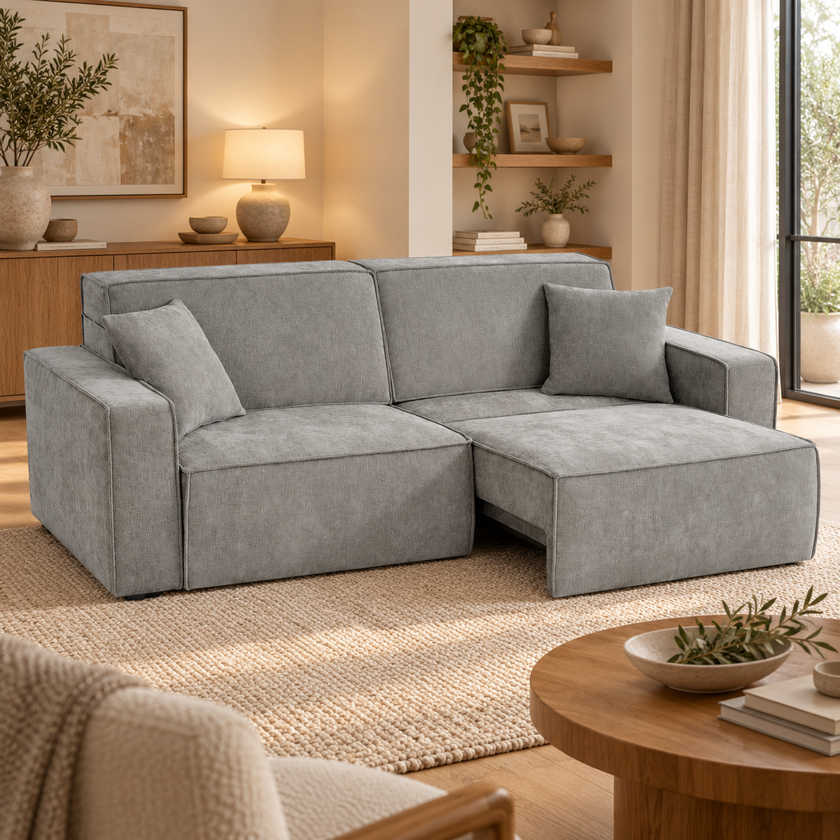 Houston Grey Electric Sofa Bed