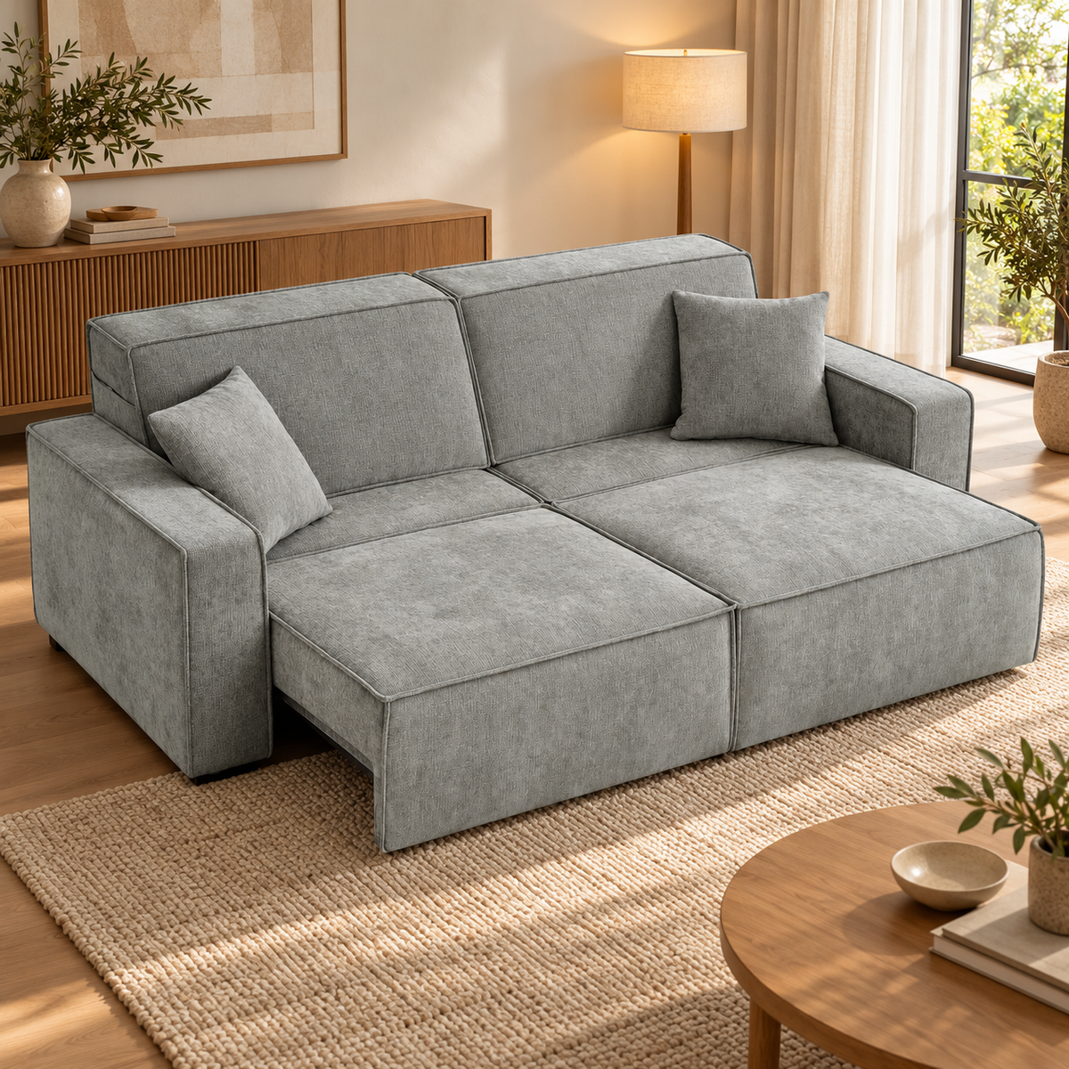 Houston Grey Electric Sofa Bed