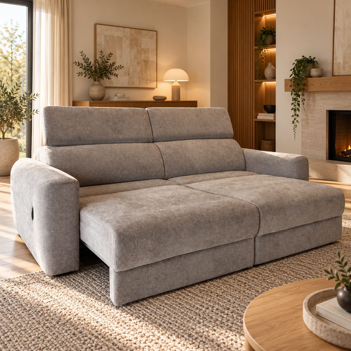 Dakota Grey Electric Sofa Bed