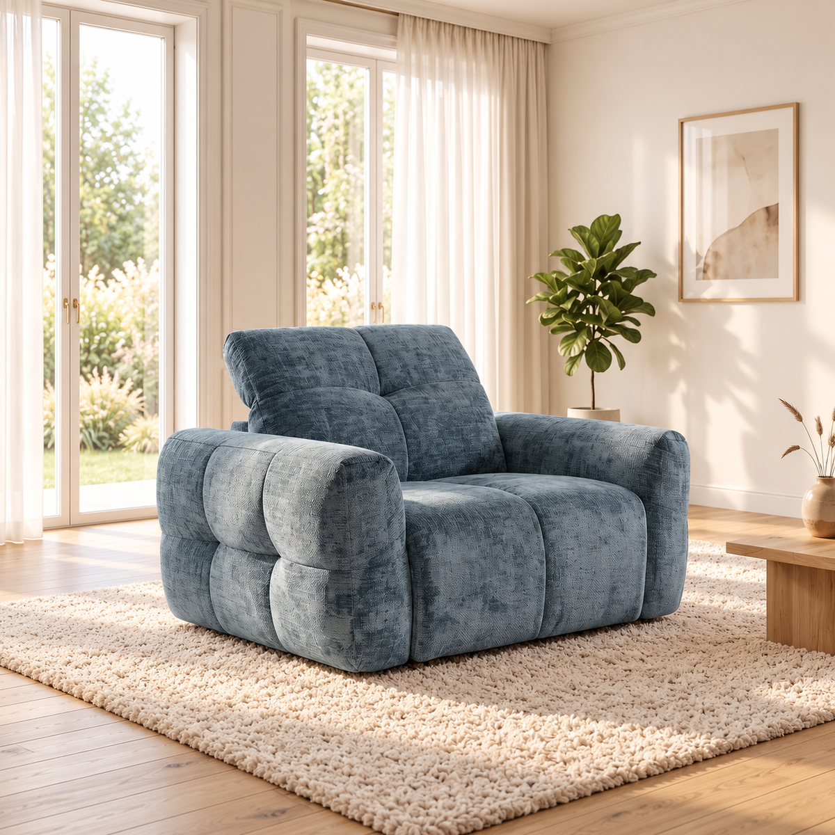 Faringdon Grey Electric Recliner Sofa Set