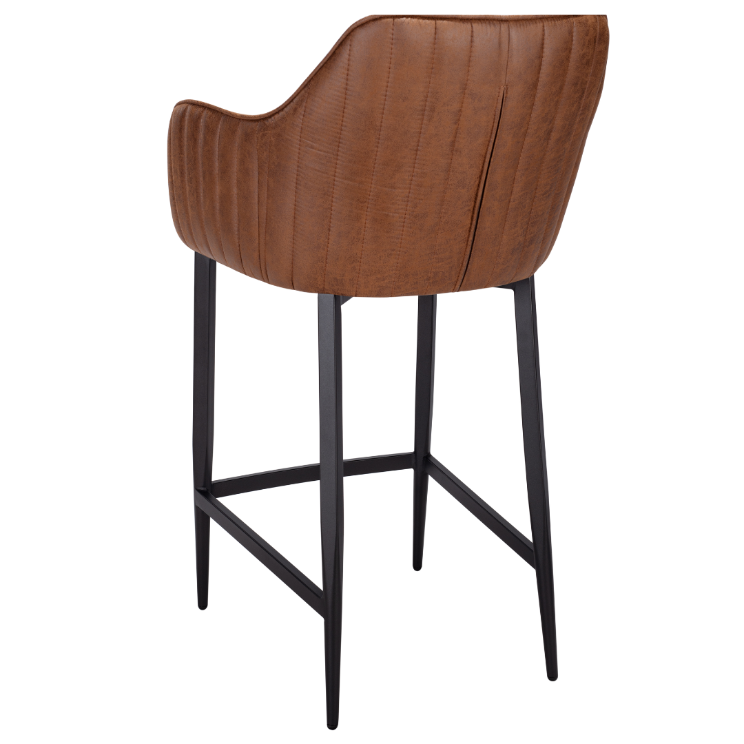 Huxley Vintage Tan PU Bar Stool