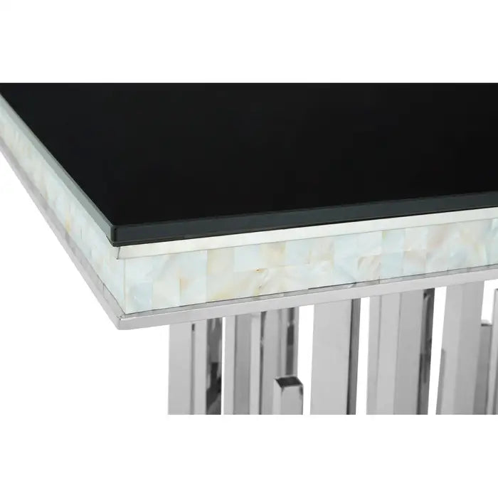 Eliza Silver Finish Dining Table