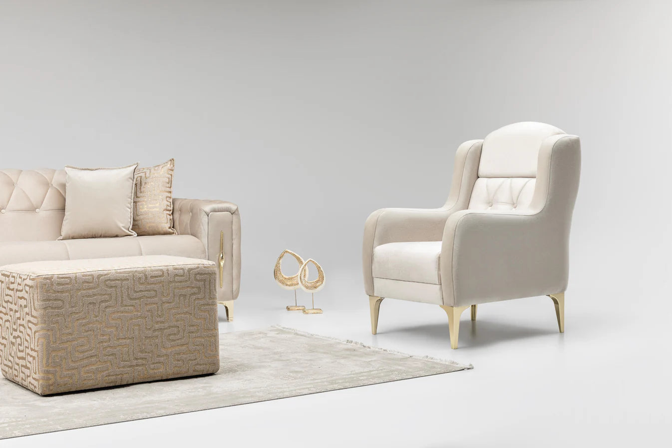 Imperial Mink Sofa Bed Set 3+2