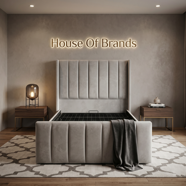 Iowa Winged Ottoman Storage Bed