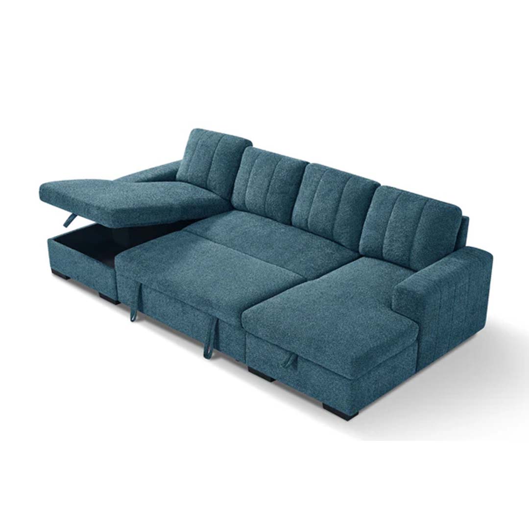 Jesse Large U Shaped Sofa Bed with Storage