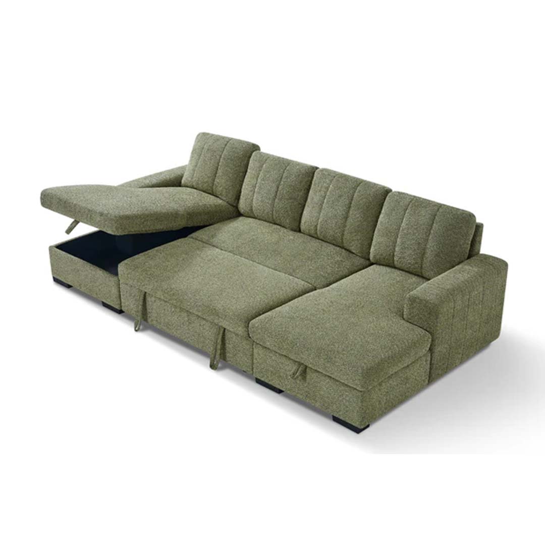 Jesse Large U Shaped Sofa Bed with Storage