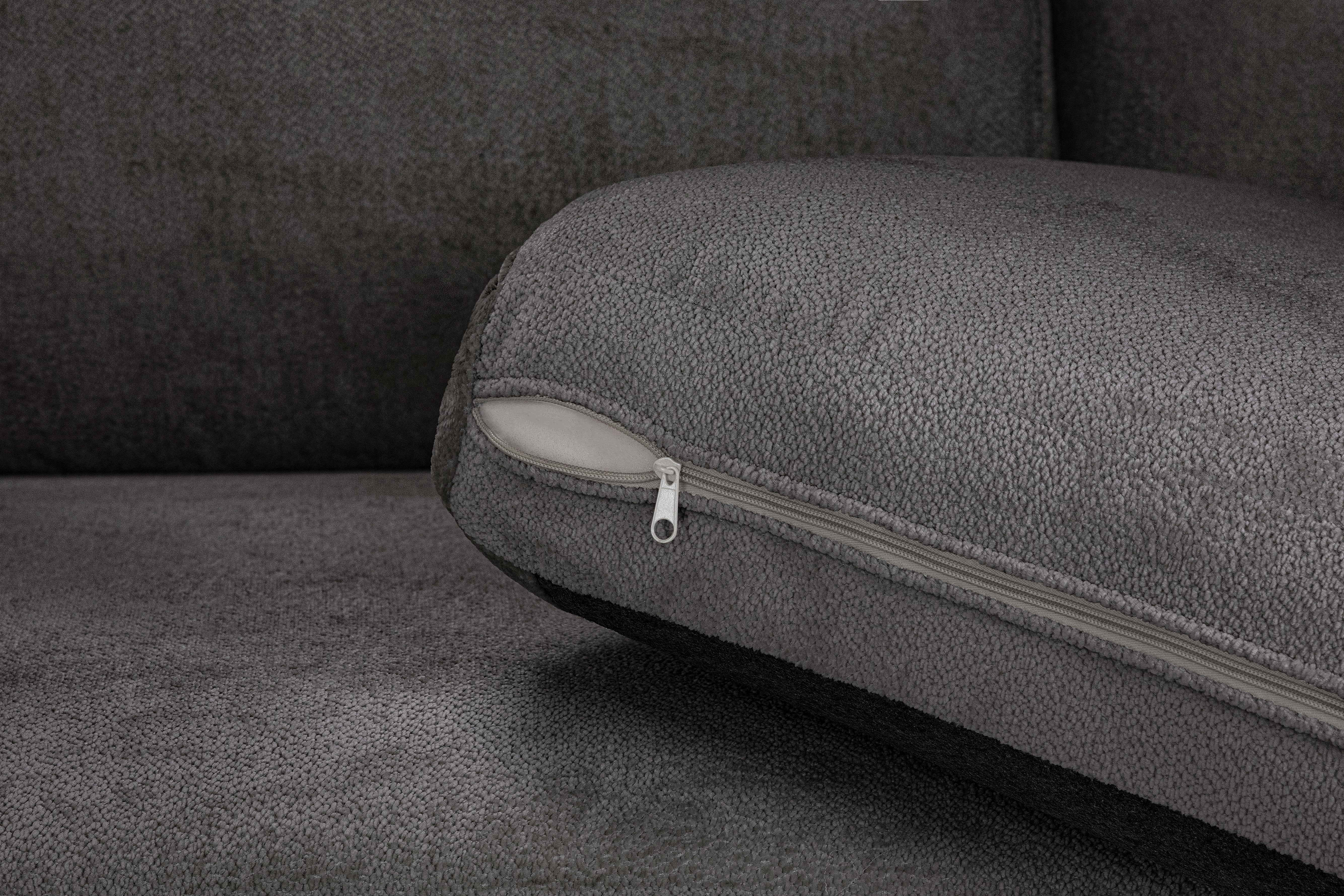Kiana Modular Grey Large 308cm x 308cm Corner Sofa