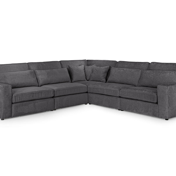 Kiana Modular Grey Large 308cm x 308cm Corner Sofa