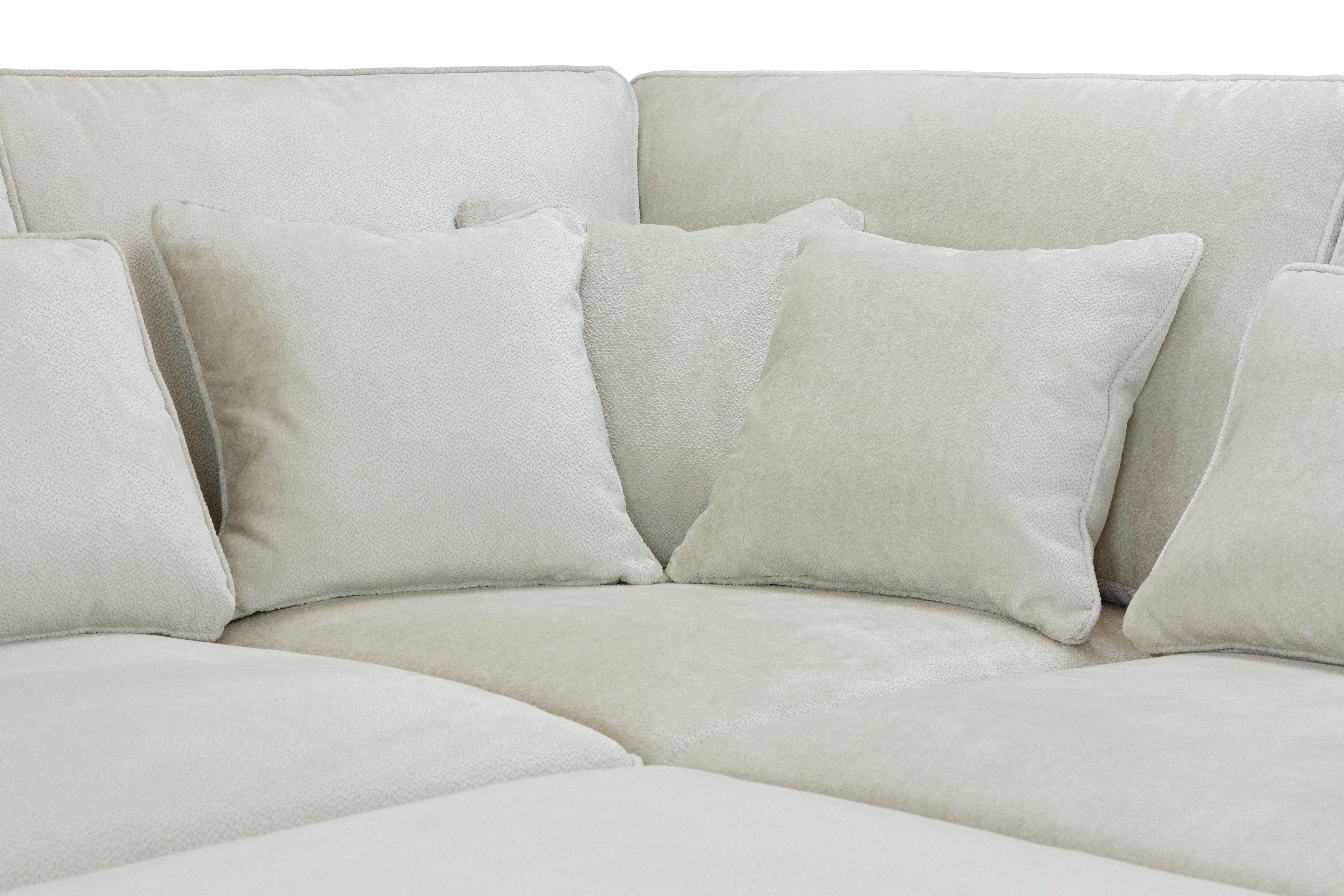 Kiana Modular Ivory Large 308cm x 308cm Corner Sofa