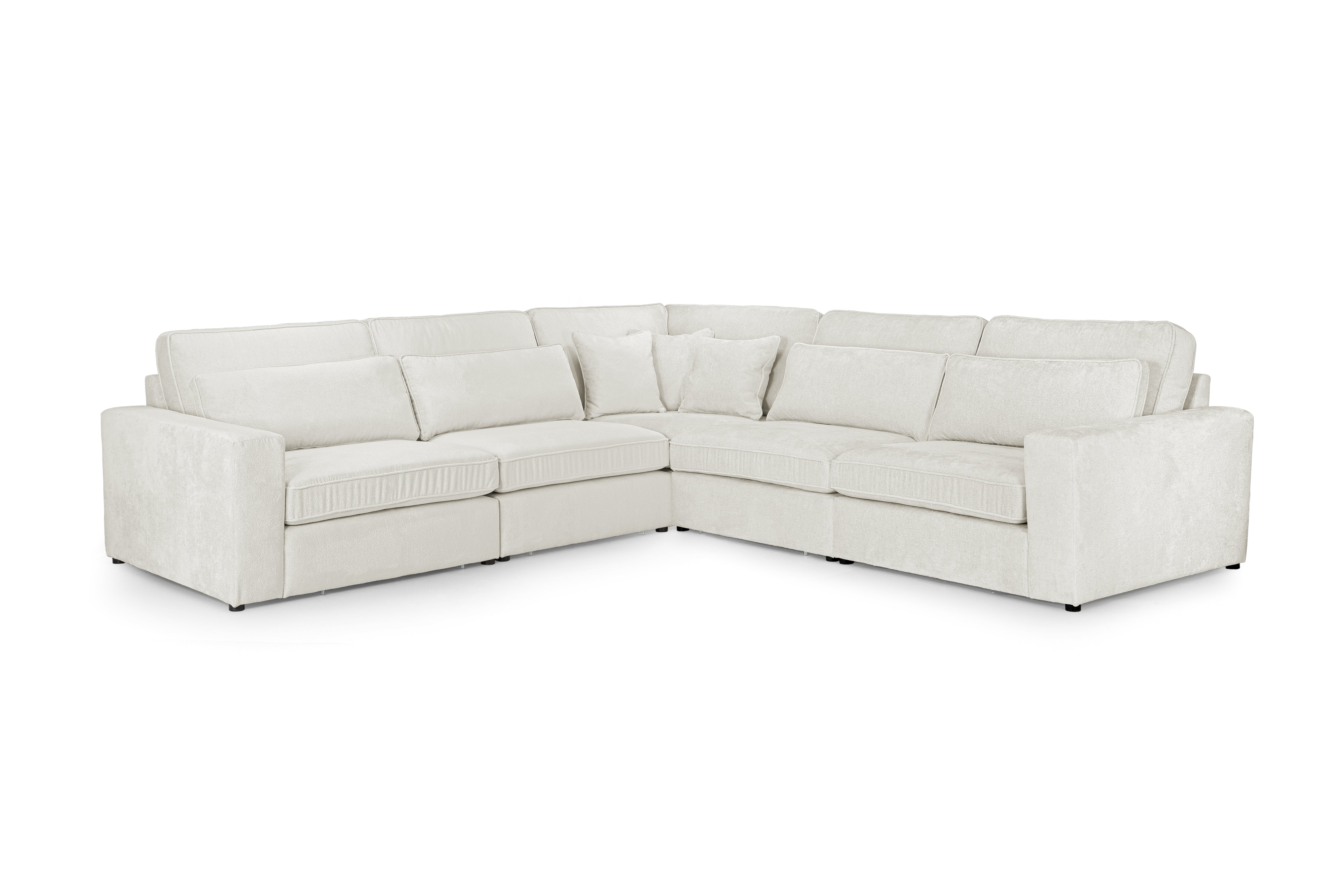 Kiana Modular Ivory Large 308cm x 308cm Corner Sofa