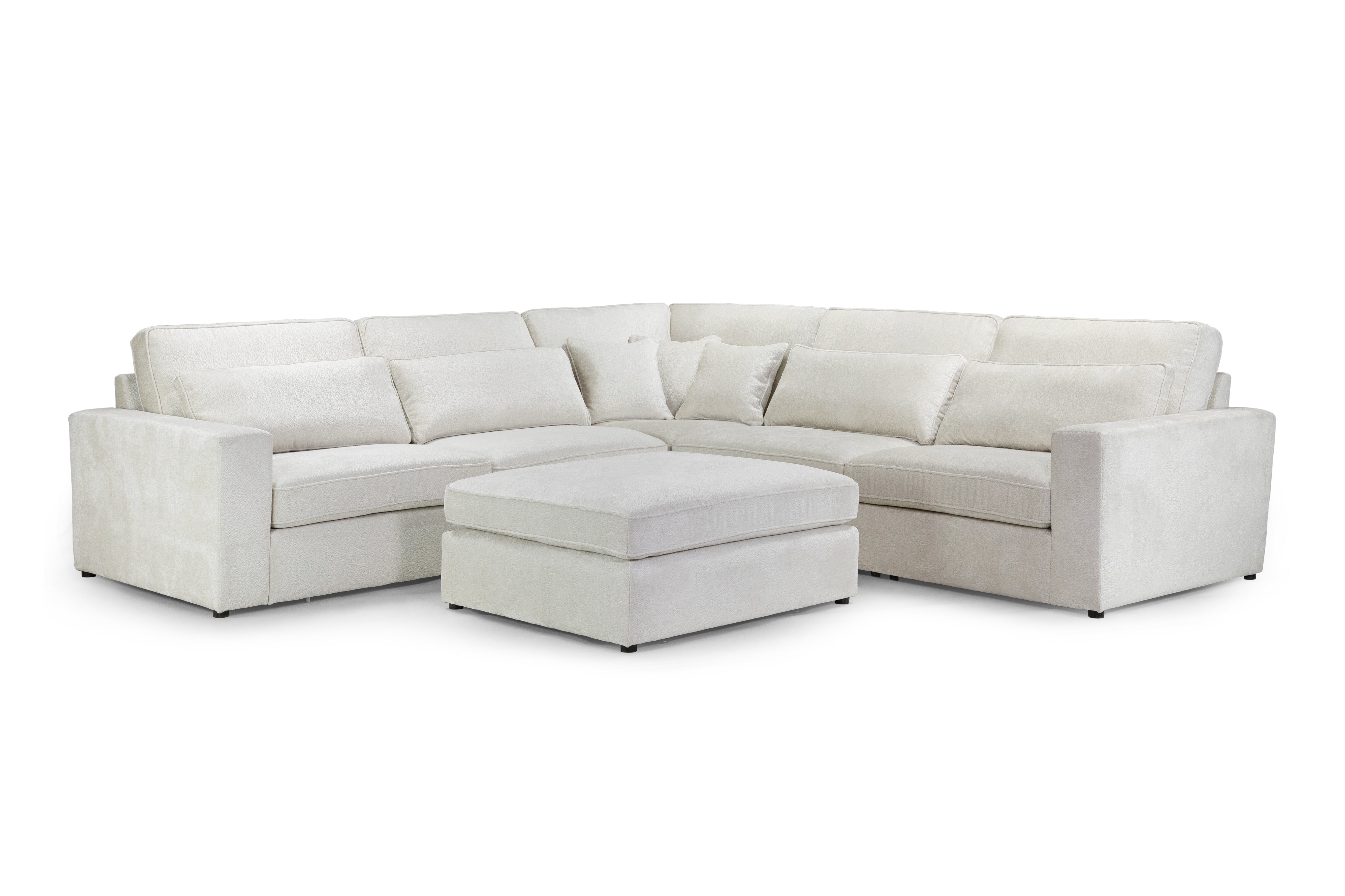 Kiana Modular Ivory Large 308cm x 308cm Corner Sofa