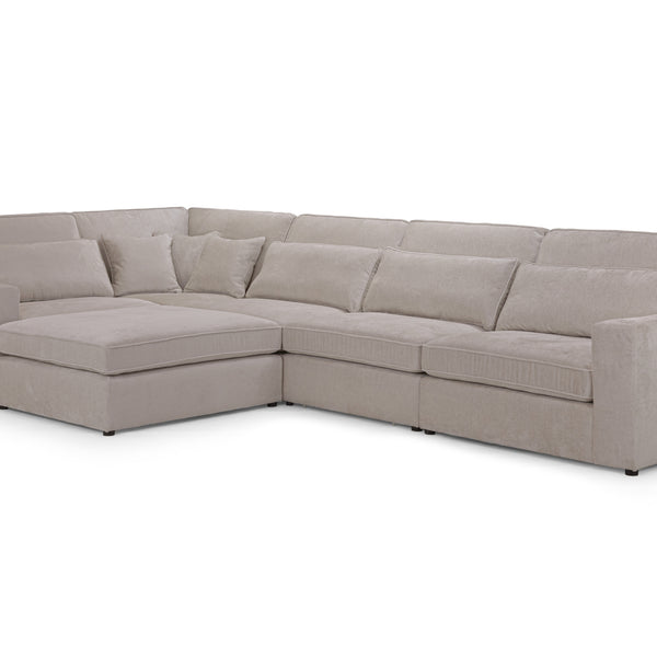 Kiana Modular Mocha Left Hand Facing Corner Sofa