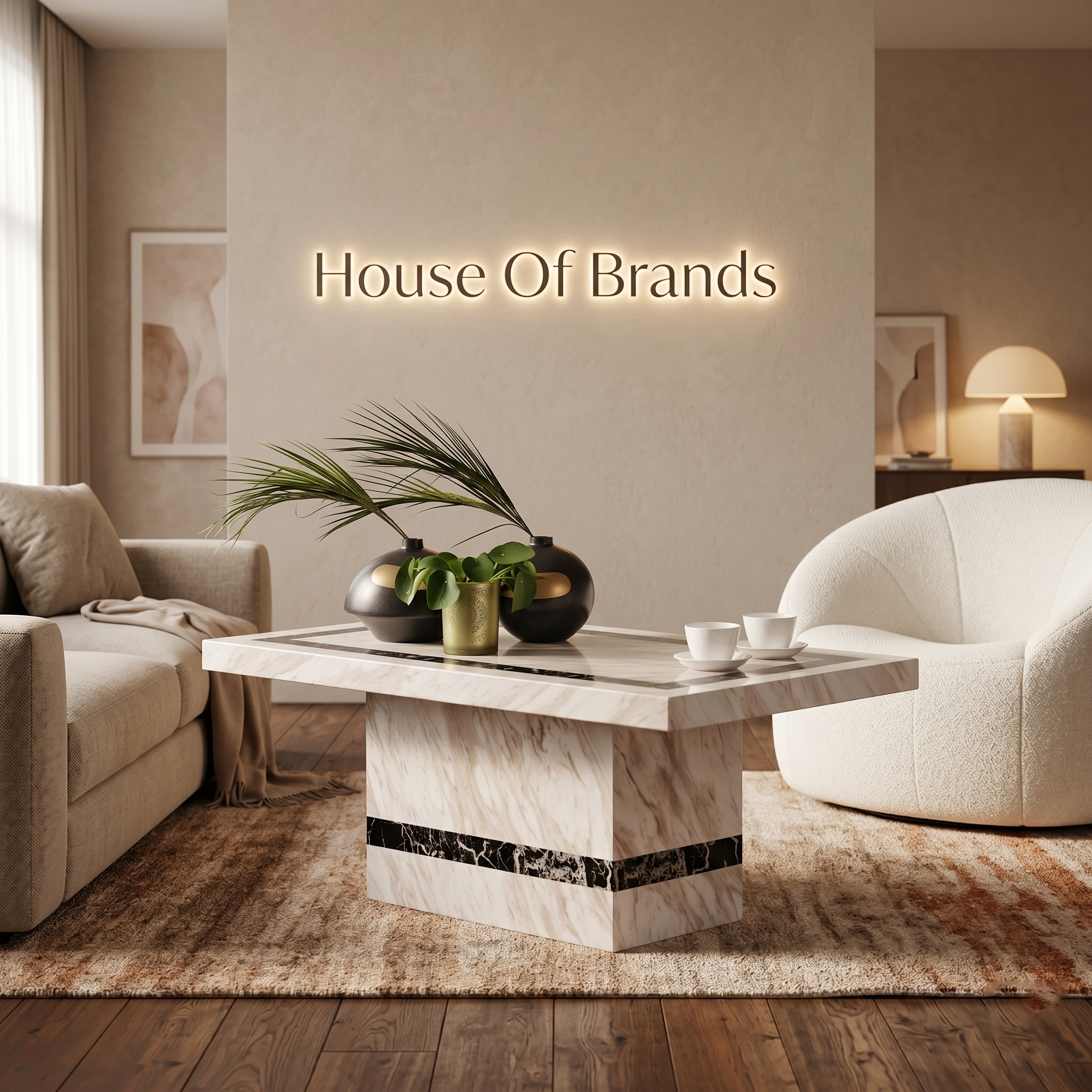 Lisbon Cream Marble Coffee Table