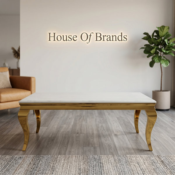 Louis Gold Marble Coffee Table