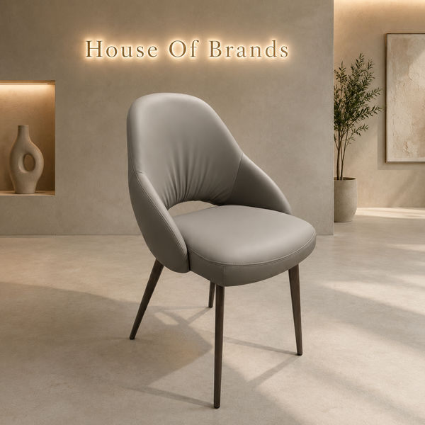 Mantis Dark Taupe PU Dining Chair