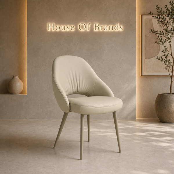 Mantis Light Taupe PU Dining Chair