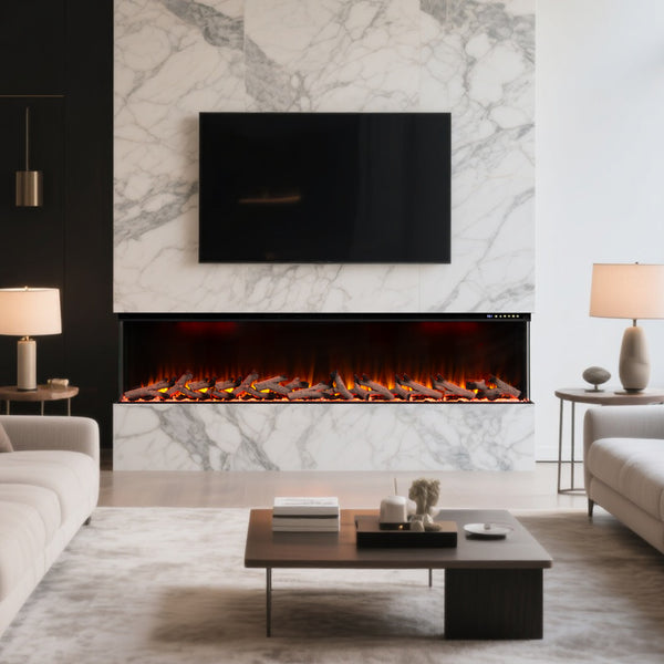 Maison 3 Sided Electric Fireplace